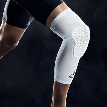SELECT Kompressionsbandage Knie lang wei&szlig; S