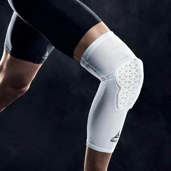 SELECT Kompressionsbandage Knie lang wei&szlig; M