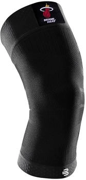 Bauerfeind Kompressions-Kniebandage NBA Miami Heat M schwarz