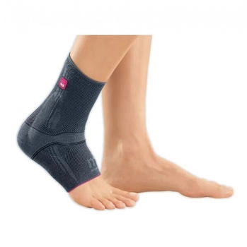 Medi Levamed Sprunggelenkbandage mit Silikonpelotte silber (K010222007)