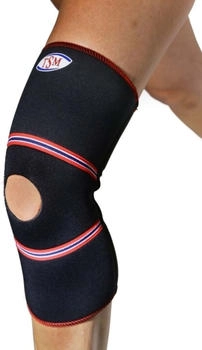 TSM Kniebandage mit Patella-Aussparung und TT-Einsatz schwarz XXL