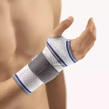 Bort ManuBasic Handgelenkbandage links silber LARGE PLUS