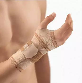 Bort ManuBasic Handgelenkbandage rechts beige LARGE PLUS