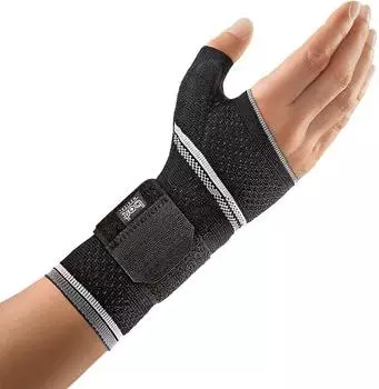 Bort ManuBasic Handgelenkbandage links schwarz LARGE PLUS