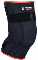 Thuasne 033503-L, Thuasne Reinforced Knee Sleeve Braun L Black