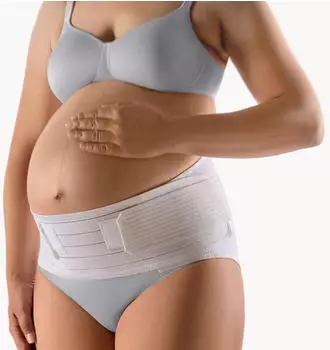 Bort Abdominalstütze für Schwangere weiß Gr. 0