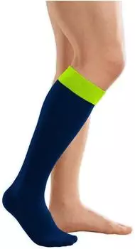 Medi Rehab one Kompressionskniestrümpfe AD zur Ödemtherapie Größe: IV Farbe: lime/blue