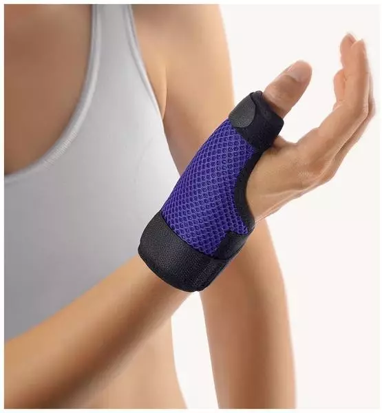 Bort Soft Daumen-Schiene lang blau Gr. M