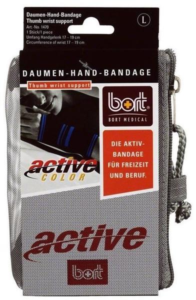 Bort ActiveColor Daumen-Hand-Bandage Schwarz Gr. L