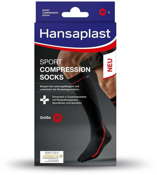 Hansaplast Sport Compression Socks Gr. M (2 Stk.)