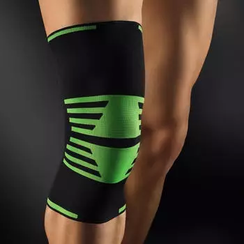 Bort ActiveColor Kniebandage Sport schwarz/grün Gr.M