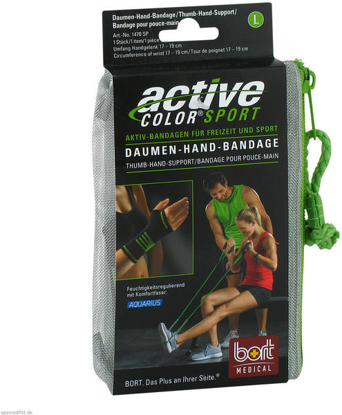 Bort Activecolor Sport Daumen-hand-bandm schwarz grau/ grün Gr. L