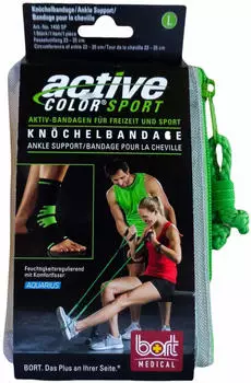 Bort Activecolor Sport Kn&ouml;chelbandage schwarz/gr&uuml;n Gr. L