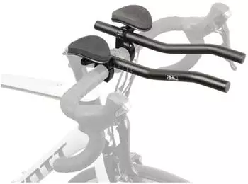 M-Wave AERO Triathlon Aufsatz, aus leichtem Aluminium, gepolstert, für Lenker Ø 31,8 mm (bzw. 25,4 mm)