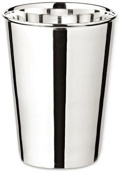 Edzard Becher Trinkbecher Silberbecher Vase Konus, schwerversilbert, Höhe 10 cm