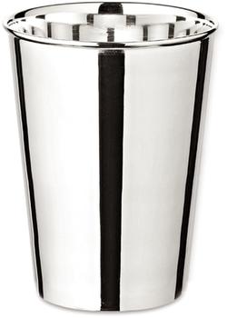 Edzard Becher Trinkbecher Silberbecher Vase Konus, schwerversilbert, Höhe 11 cm