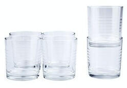Bormioli Rocco Universalglas "Arena" Inhalt 24 cl | Trinkglas Wasserglas Zahnputzglas Saftglas