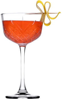 Pasabahce 4er Set Cocktailglas Timeless, 160 ml, glasklare Stielgläser in Kristalloptik für Schaumwein, Cocktails oder als Dessertglas, modern, spülmaschinenfest