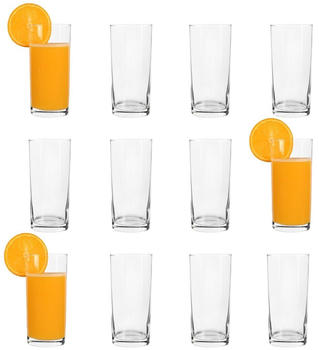 LAV 12x Liberty 295ml Highball-Gläser - Groß Hi Ball Glas Wasser Gin Saft Cocktail Trinkgläser Becher-Set