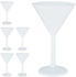 Relaxdays Martini Gläser Kunststoff 6er Set