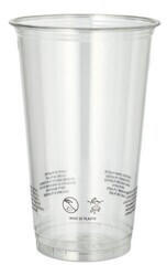 Starpak 800 Plastikbecher R-PET, 0,5 l Ø 9,5 cm · 14,7 cm glasklar