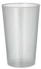Starpak 30 Mehrwegbecher, PP 0,5 l Ø 9,1 cm · 14 cm unzerbrechlich transluzent