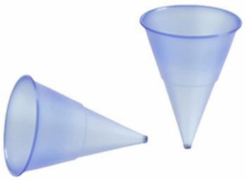 Starpak 1000 Spitzbecher, PP 115 ml Ø 7,03 cm · 9,5 cm blau Blue Cone