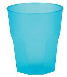 Playflip 20 Mehrweg Becher türkis blau Plastikbecher 350ml Wiederverwendbar Frost bunt