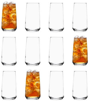LAV 12x Lal 480ml Highball-Gläser - Groß Hi Ball Glas Wasser Gin Saft Cocktail Trinkgläser Becher-Set