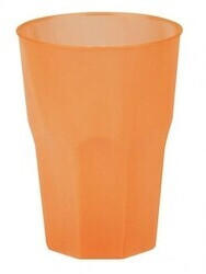Playflip 20 Mehrweg Becher orange Plastikbecher 420ml Wiederverwendbar Frost bunt