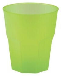 Playflip 840 Mehrweg Becher grün Plastikbecher 350ml Wiederverwendbar Frost bunt
