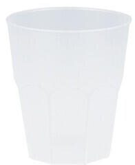 Playflip 840 Mehrweg Becher weiß Plastikbecher 350ml Wiederverwendbar Frost bunt