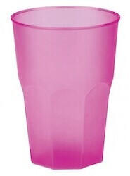 Playflip 432 Mehrweg Becher pink rosa Plastikbecher 420ml Wiederverwendbar Frost bunt
