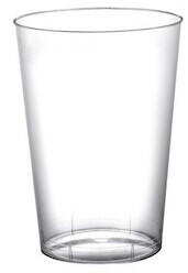 Playflip 900 Mehrweg Becher transparent Plastikbecher 230ml Wiederverwendbar