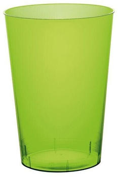Playflip 900 Mehrweg Becher grün transparent Plastikbecher 230ml Wiederverwendbar bunt