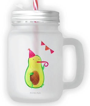 Mr. & Mrs. Panda Mason Jar Trinkglas Avocado Partyhupe