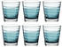 Leonardo Trinkglas VARIO STRUTTURA 6er-Set 250 ml türkis