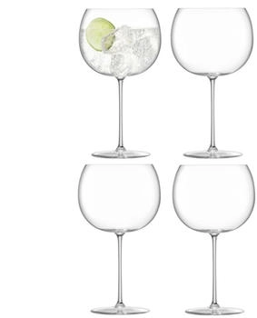 LSA Borough Ballongläser, Glas, Clear, 4 Stück (1er Pack), 4