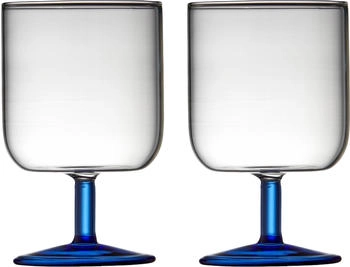 Lyngby Glas Lyngby Weinglas Torino 30 cl 2 Stück Klar/Blau