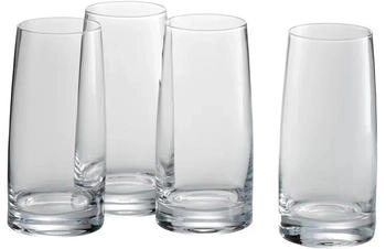 WMF Kineo Longdrinkgl&auml;ser Set 4teilig, hohe Trinkgl&auml;ser, Cocktailglas 360ml, Kristallglas, feiner Mundrand, ergonimische Form,