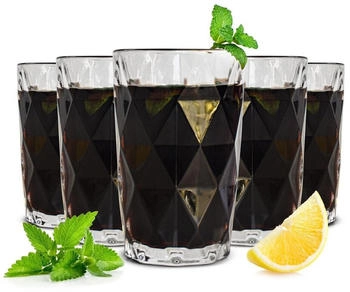 Sendez 6 Trinkgläser 350ml Wassergläser Saftgläser Cocktailgläser Longdrinkgläser Gabi