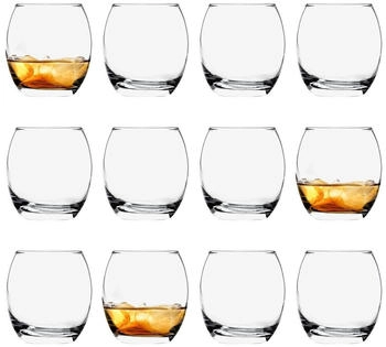 LAV 12x Empire 405ml Whisky-Gläser - Glas Altmodisch Scotch Bourbon Rum