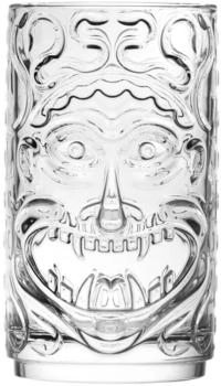 RCR Paket 4 Gläser Glas Dekoriert Durchsichtig Tiki Etrurien 45Cl