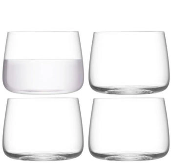 LSA Metropolitan Stielloses Glas, 360 ml, transparent, 4 Stück, spülmaschinenfest, MW01