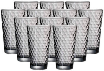 Ritzenhoff & Breker Favo Longdrinkglas 400 ml grau 12er Set DS Glas
