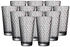 Ritzenhoff & Breker Favo Longdrinkglas 400 ml grau 12er Set DS Glas