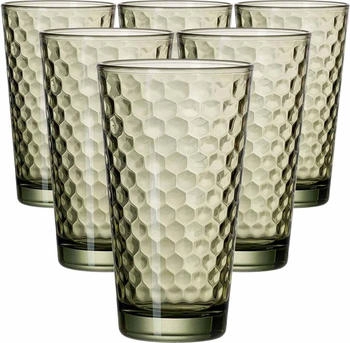Ritzenhoff & Breker Favo Longdrinkglas 400 ml oliv 6er Set DS Glas