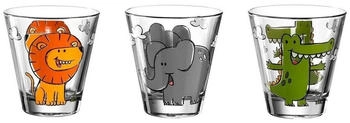 Leonardo Bambini Kinderbecher 3er Set Gl&auml;ser 3 ct