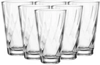 LEONARDO Gl&auml;ser-Set "Trinkglas, TWIST, 300 ml, 6er-Set" Longdrinkbecher,