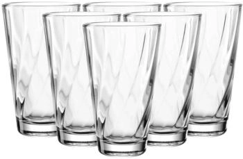 Leonardo Gl&auml;serSet Trinkglas, TWIST, 300 ml, 6erSet, Glas